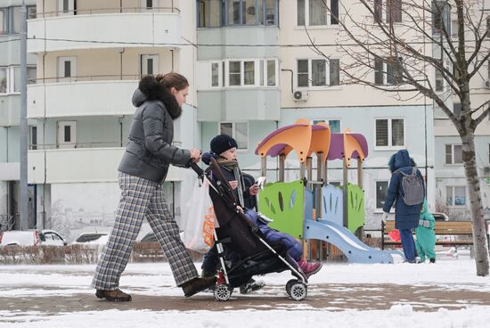 Снег в Москве