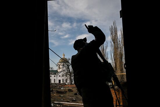 Обстановка в городе Суджа