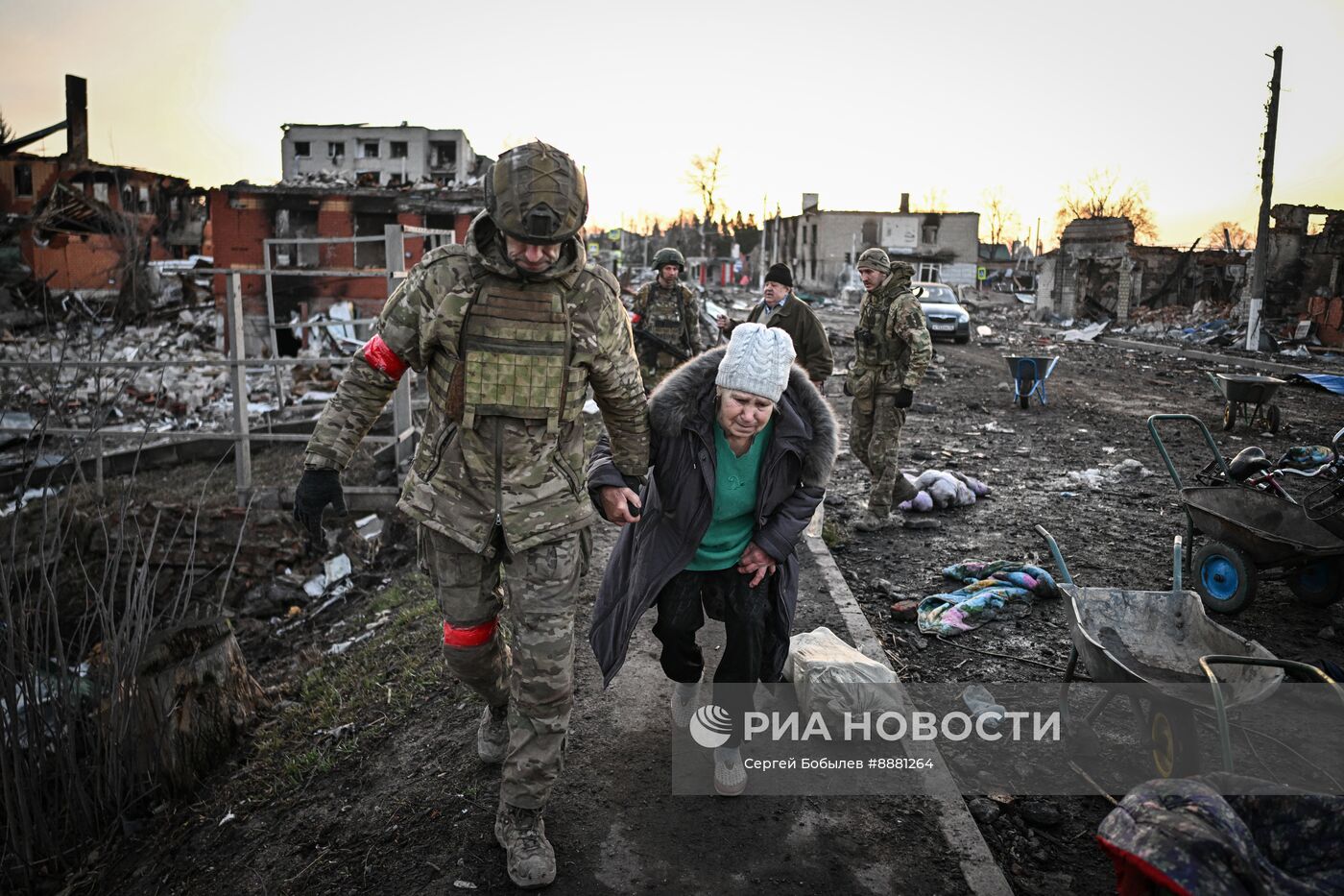 Обстановка в городе Суджа