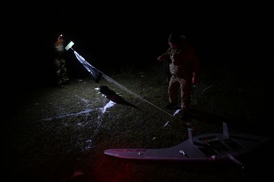 Боевая работа расчета БПЛА "Суперкам" группировки "Север" в Курской области