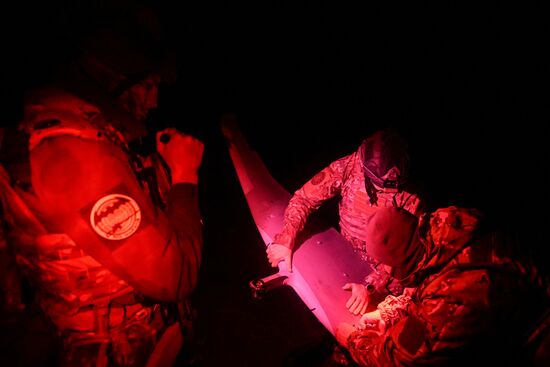 Боевая работа расчета БПЛА "Суперкам" группировки "Север" в Курской области