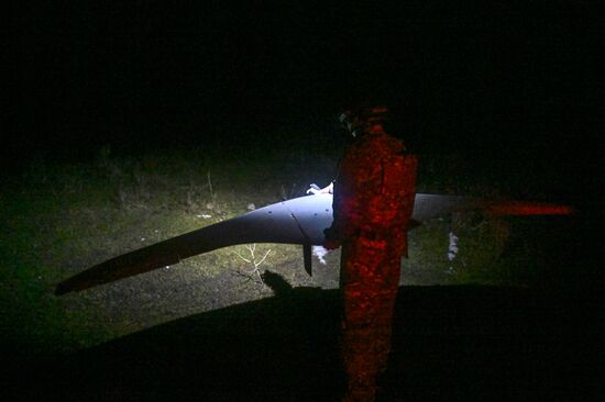 Боевая работа расчета БПЛА "Суперкам" группировки "Север" в Курской области