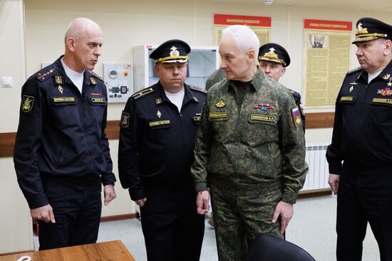 Министр обороны РФ А. Белоусов проинспектировал объекты инфраструктуры Каспийской флотилии