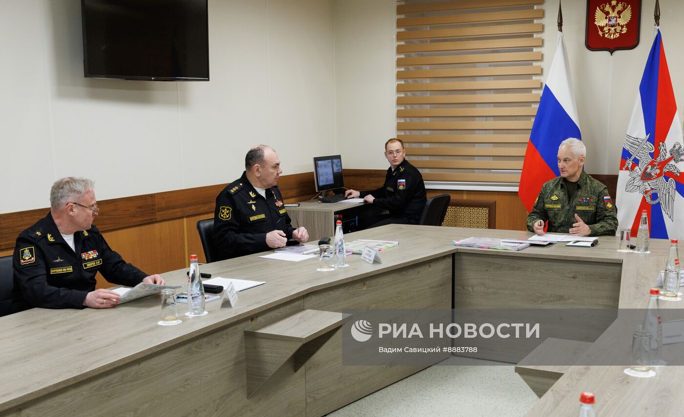 Министр обороны РФ А. Белоусов проинспектировал объекты инфраструктуры Каспийской флотилии