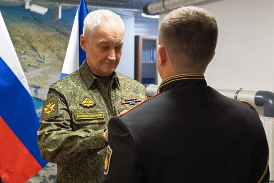 Министр обороны РФ А. Белоусов проинспектировал объекты инфраструктуры Каспийской флотилии