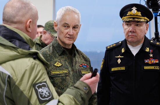 Министр обороны РФ А. Белоусов проинспектировал объекты инфраструктуры Каспийской флотилии