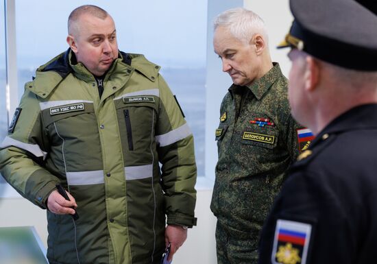 Министр обороны РФ А. Белоусов проинспектировал объекты инфраструктуры Каспийской флотилии