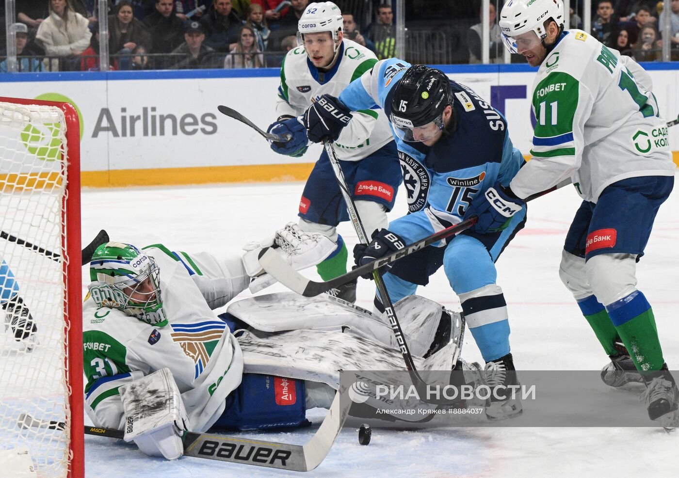 Хоккей. КХЛ. Матч "Сибирь" - "Салават Юлаев"