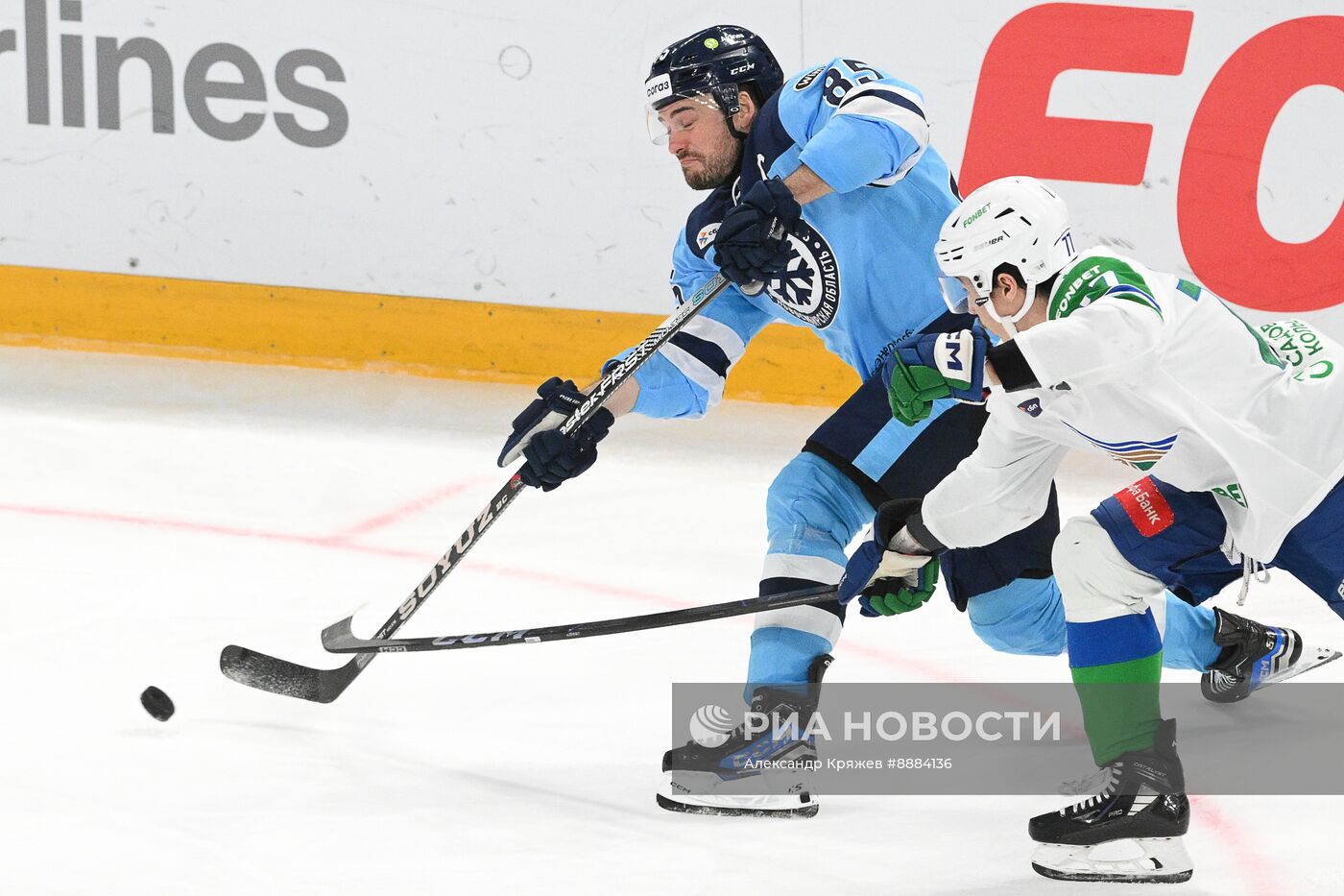 Хоккей. КХЛ. Матч "Сибирь" - "Салават Юлаев"