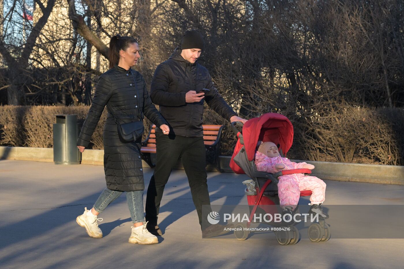 Теплая погода в Москве
