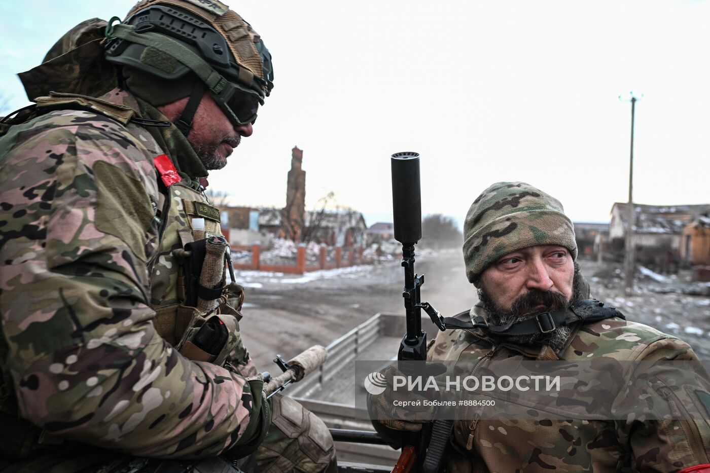 Военнослужащие отряда "Т" Добровольческого корпуса в Курской области