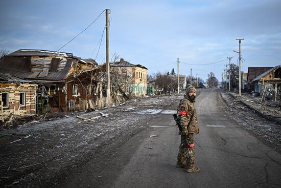 Военнослужащие отряда "Т" Добровольческого корпуса в Курской области