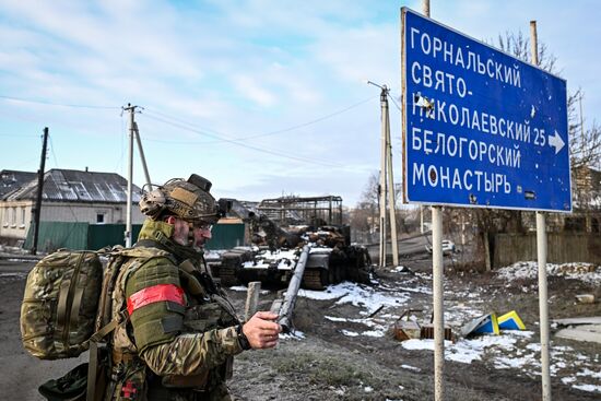 Военнослужащие отряда "Т" Добровольческого корпуса в Курской области