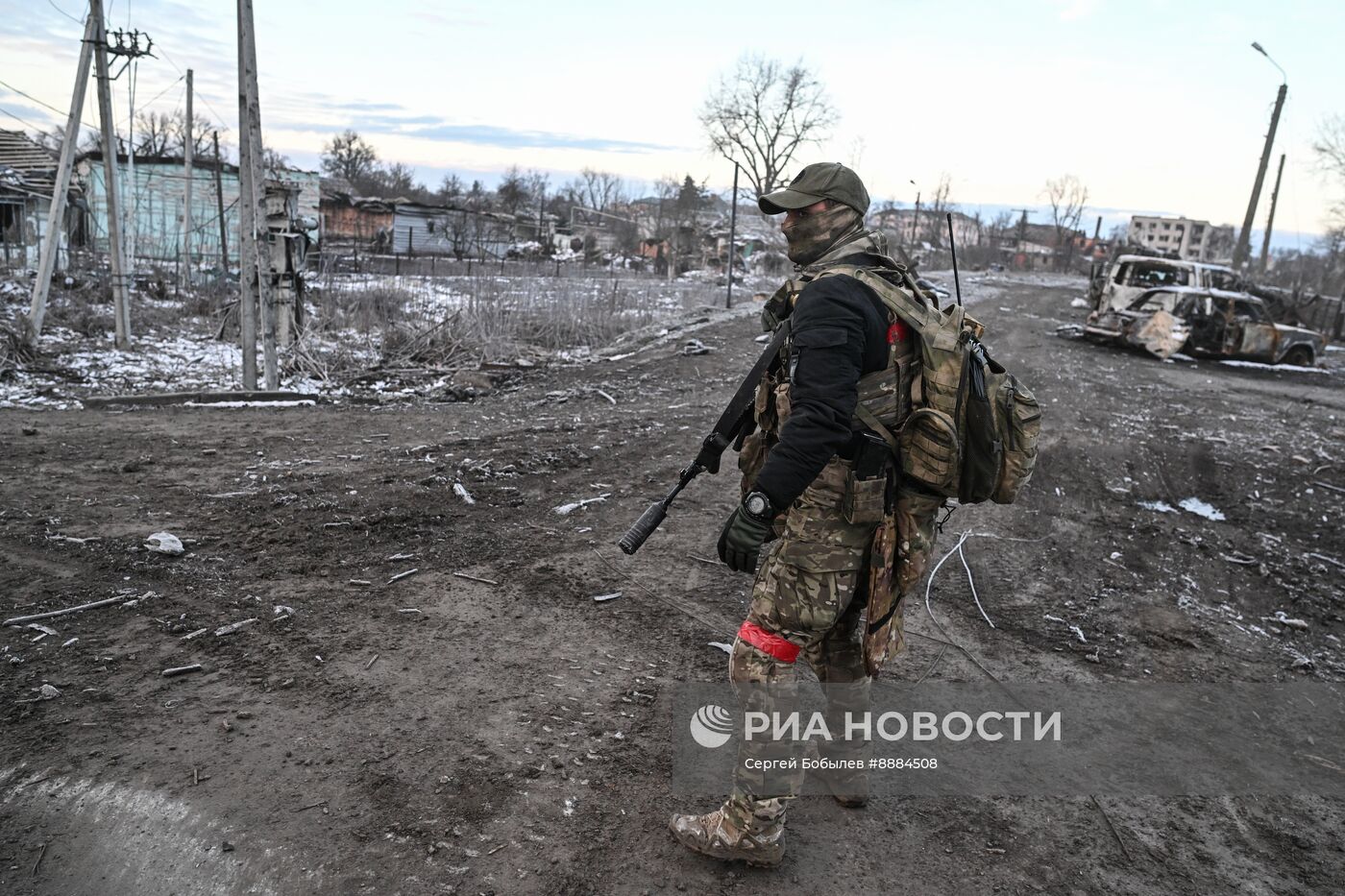 Военнослужащие отряда "Т" Добровольческого корпуса в Курской области