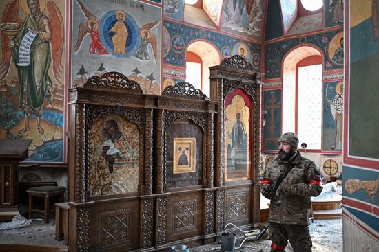 Военнослужащие отряда "Т" Добровольческого корпуса в Курской области