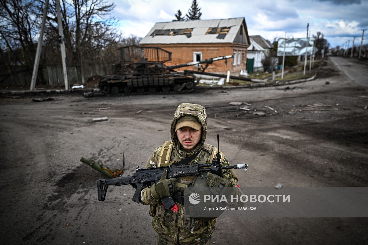Военнослужащие отряда "Т" Добровольческого корпуса в Курской области