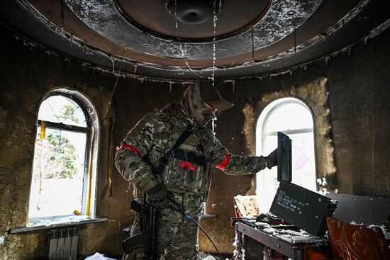 Военнослужащие отряда "Т" Добровольческого корпуса в Курской области