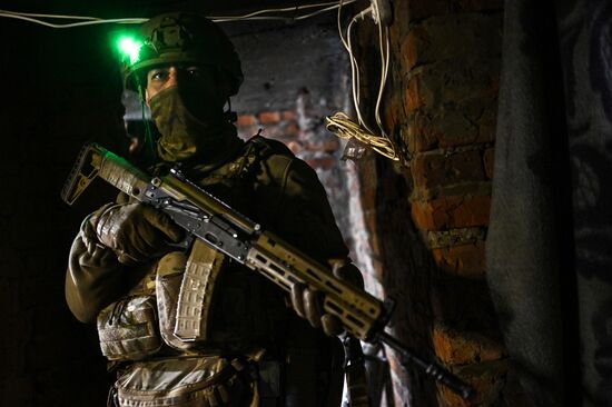 Военнослужащие отряда "Т" Добровольческого корпуса в Курской области