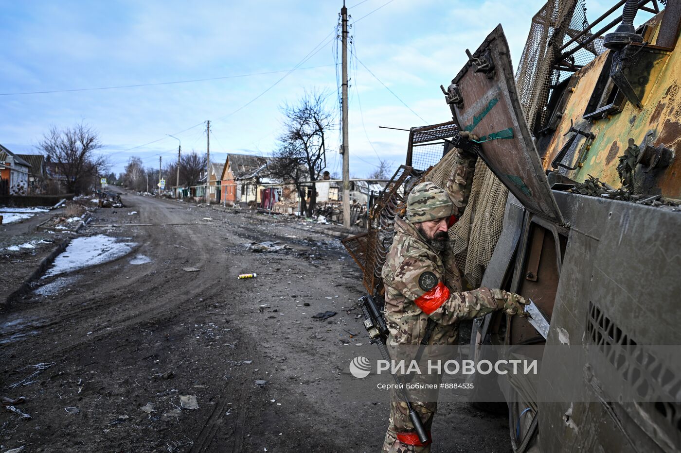 Военнослужащие отряда "Т" Добровольческого корпуса в Курской области