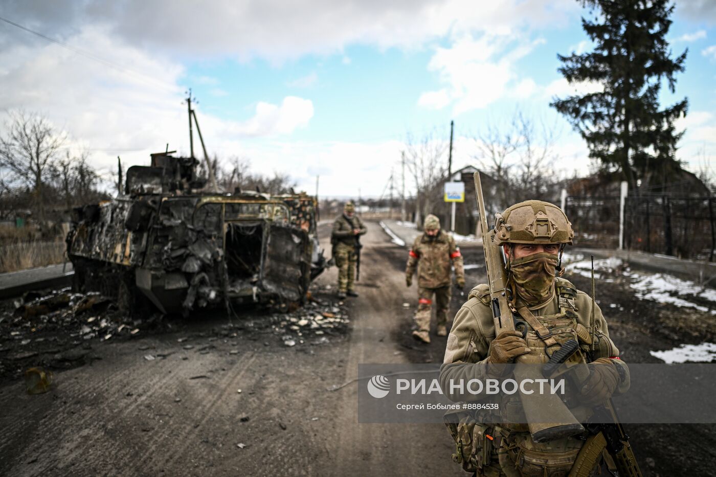 Военнослужащие отряда "Т" Добровольческого корпуса в Курской области