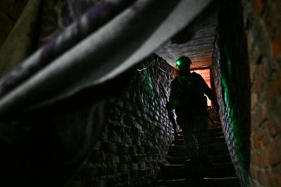 Военнослужащие отряда "Т" Добровольческого корпуса в Курской области