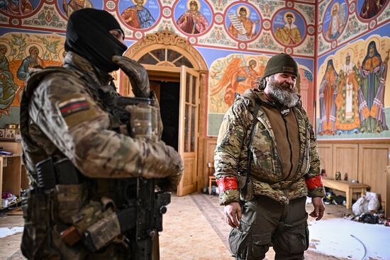 Военнослужащие отряда "Т" Добровольческого корпуса в Курской области