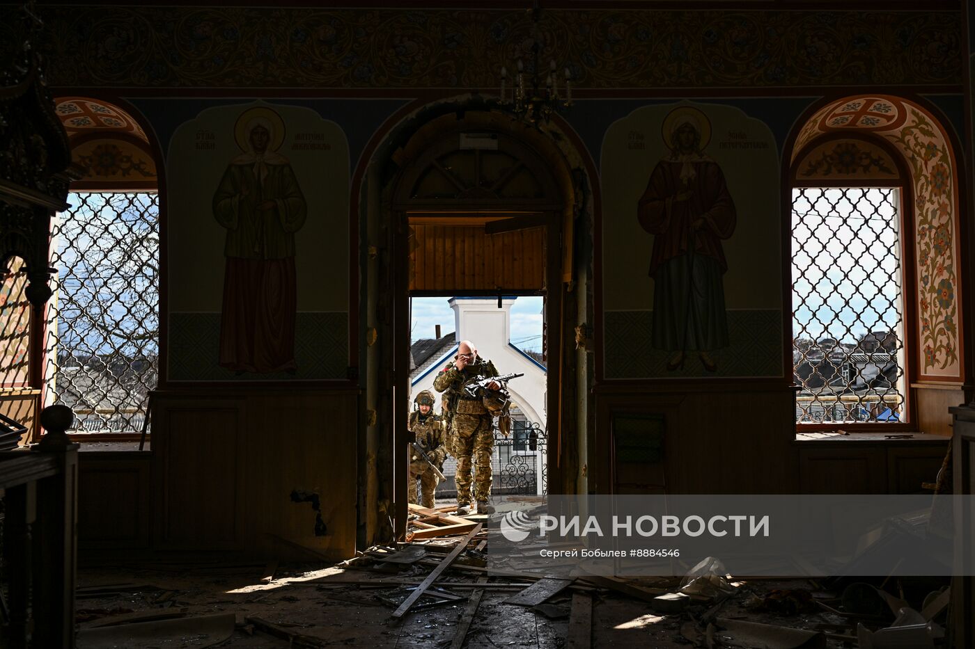 Военнослужащие отряда "Т" Добровольческого корпуса в Курской области