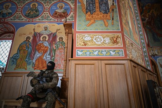 Военнослужащие отряда "Т" Добровольческого корпуса в Курской области