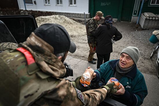 Эвакуация мирных жителей из Суджанского района Курской области