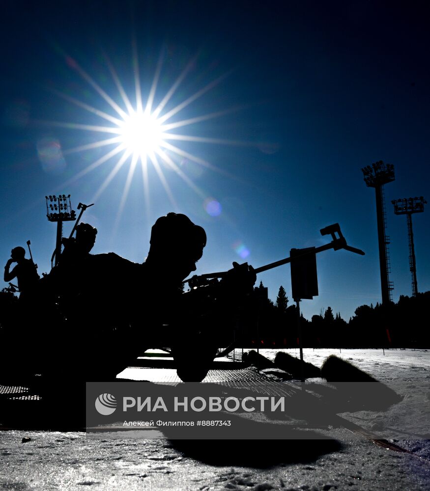 Биатлон. Чемпионат России 2025. Тренировки