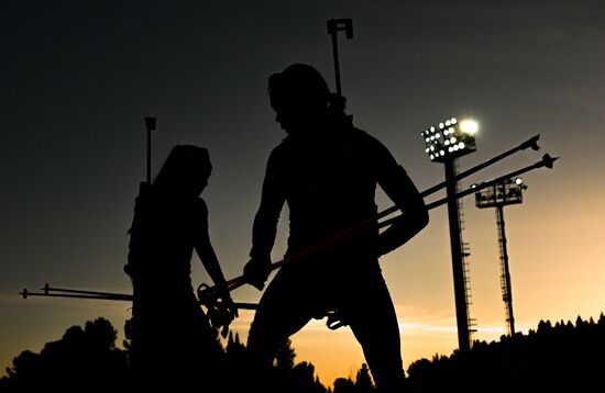 Биатлон. Чемпионат России 2025. Тренировки