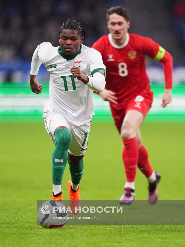 Футбол. Товарищеский матч Россия - Замбия