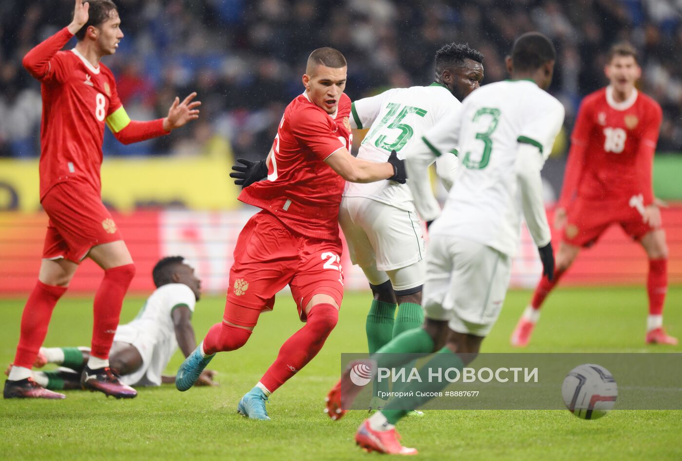 Футбол. Товарищеский матч Россия - Замбия