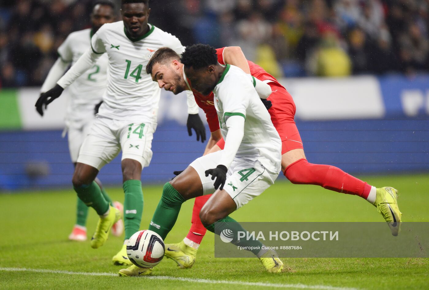 Футбол. Товарищеский матч Россия - Замбия