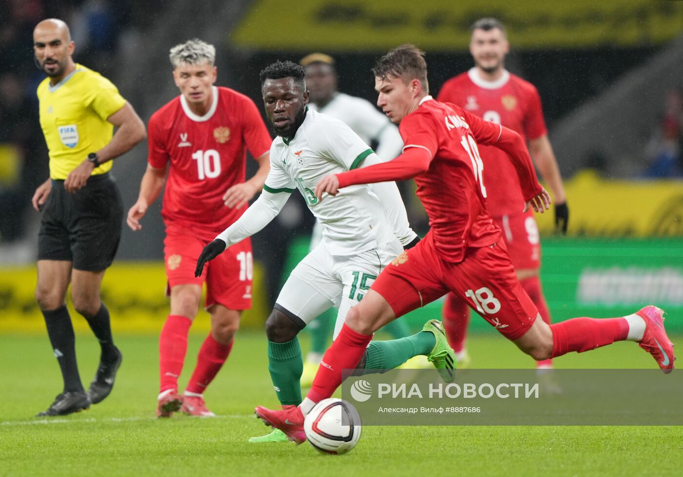 Футбол. Товарищеский матч Россия - Замбия