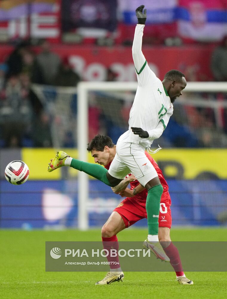 Футбол. Товарищеский матч Россия - Замбия