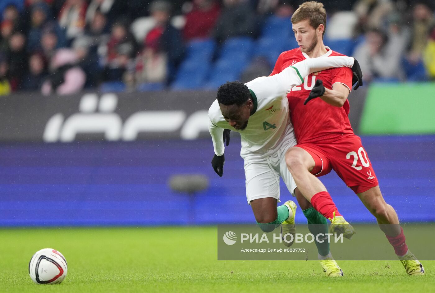 Футбол. Товарищеский матч Россия - Замбия