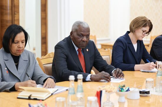 Встреча главы МИД РФ С. Лаврова и председателя  Национальной ассамблеи народной власти Кубы Эстебана Ласо Эрнандеса