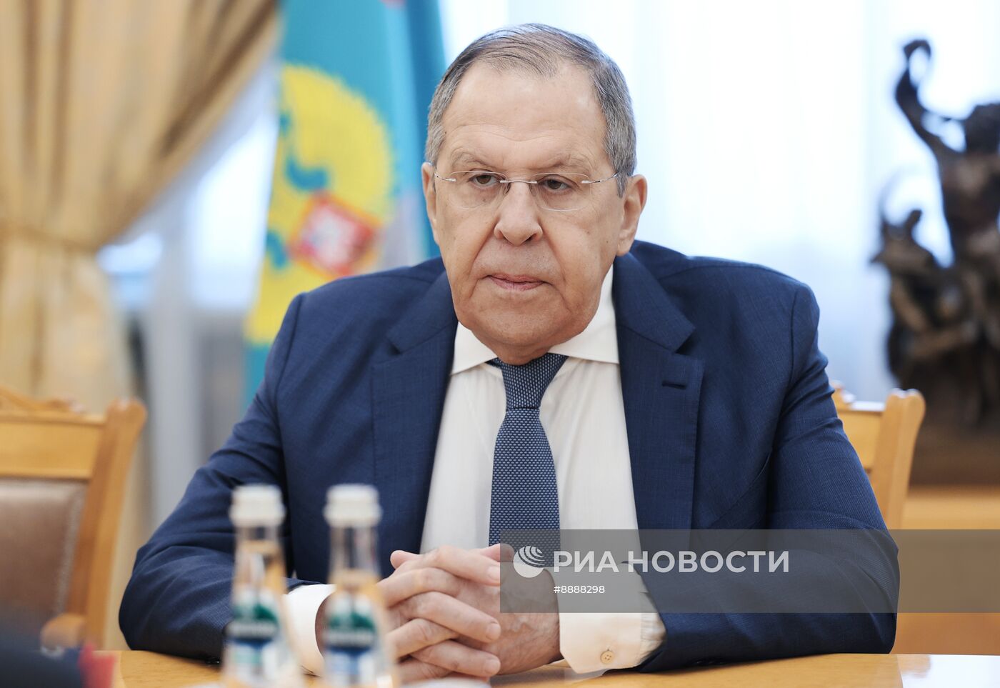 Встреча главы МИД РФ С. Лаврова и председателя Национальной ассамблеи народной власти Кубы Эстебана Ласо Эрнандеса