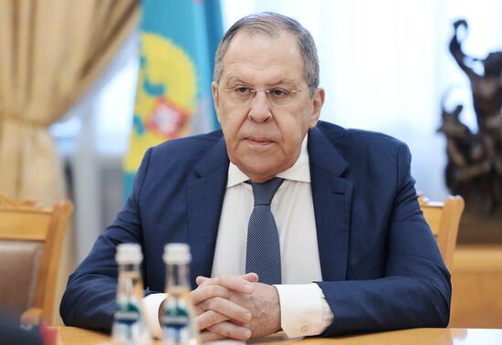 Встреча главы МИД РФ С. Лаврова и председателя  Национальной ассамблеи народной власти Кубы Эстебана Ласо Эрнандеса