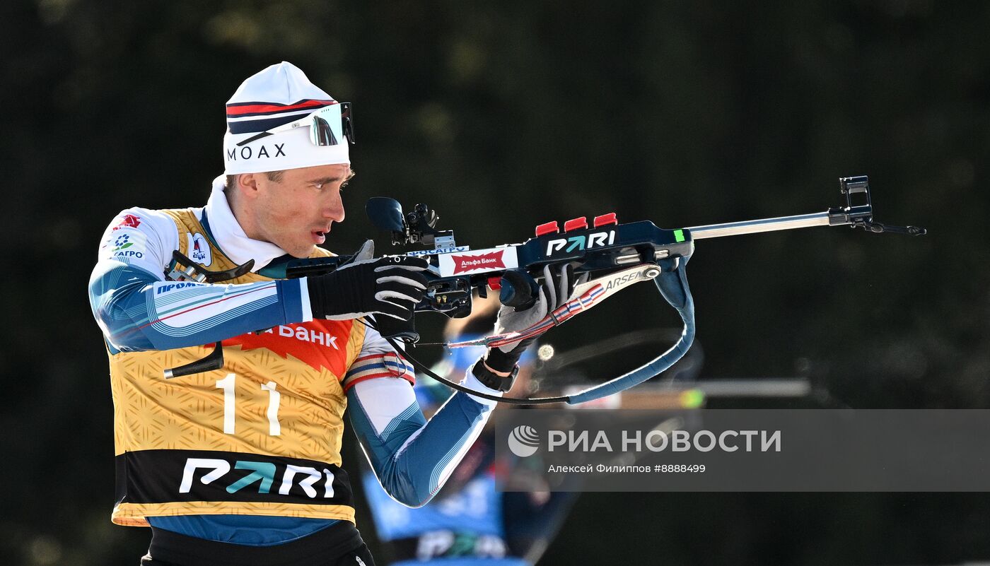 Биатлон. Чемпионат России 2025. Мужчины. Спринт