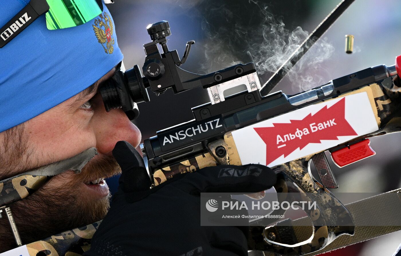 Биатлон. Чемпионат России 2025. Мужчины. Спринт