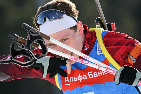 Биатлон. Чемпионат России 2025. Мужчины. Гонка преследования