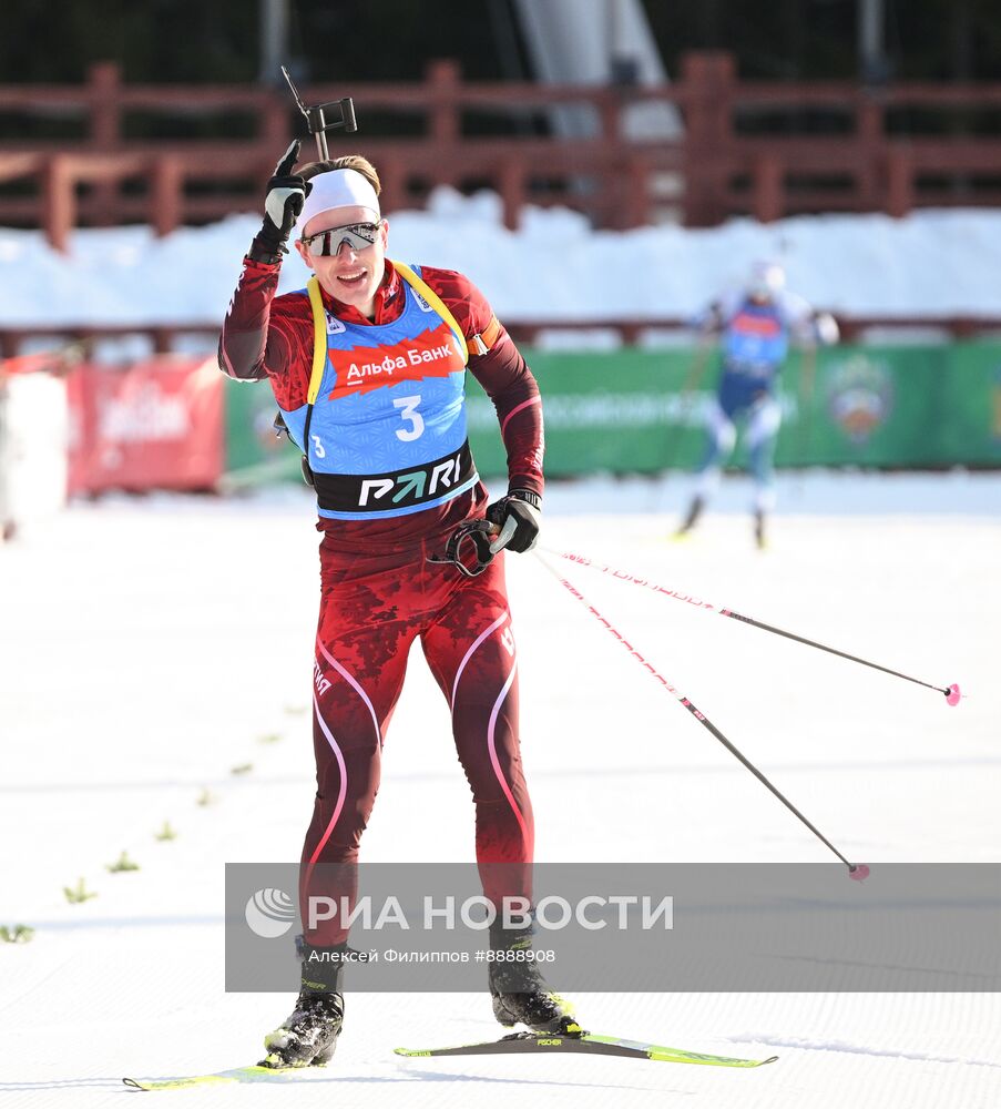 Биатлон. Чемпионат России 2025. Мужчины. Гонка преследования