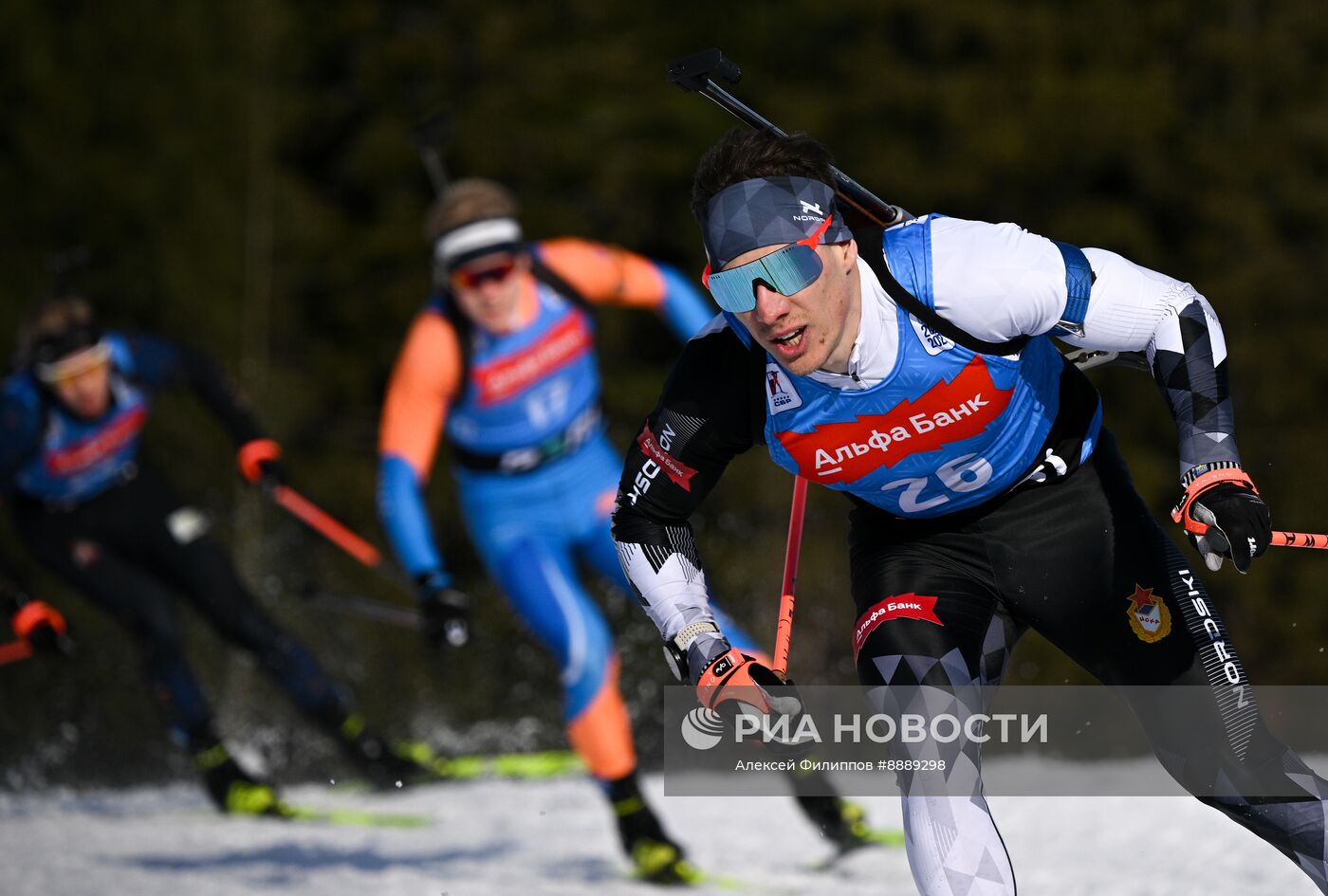 Биатлон. Чемпионат России 2025. Мужчины. Гонка преследования