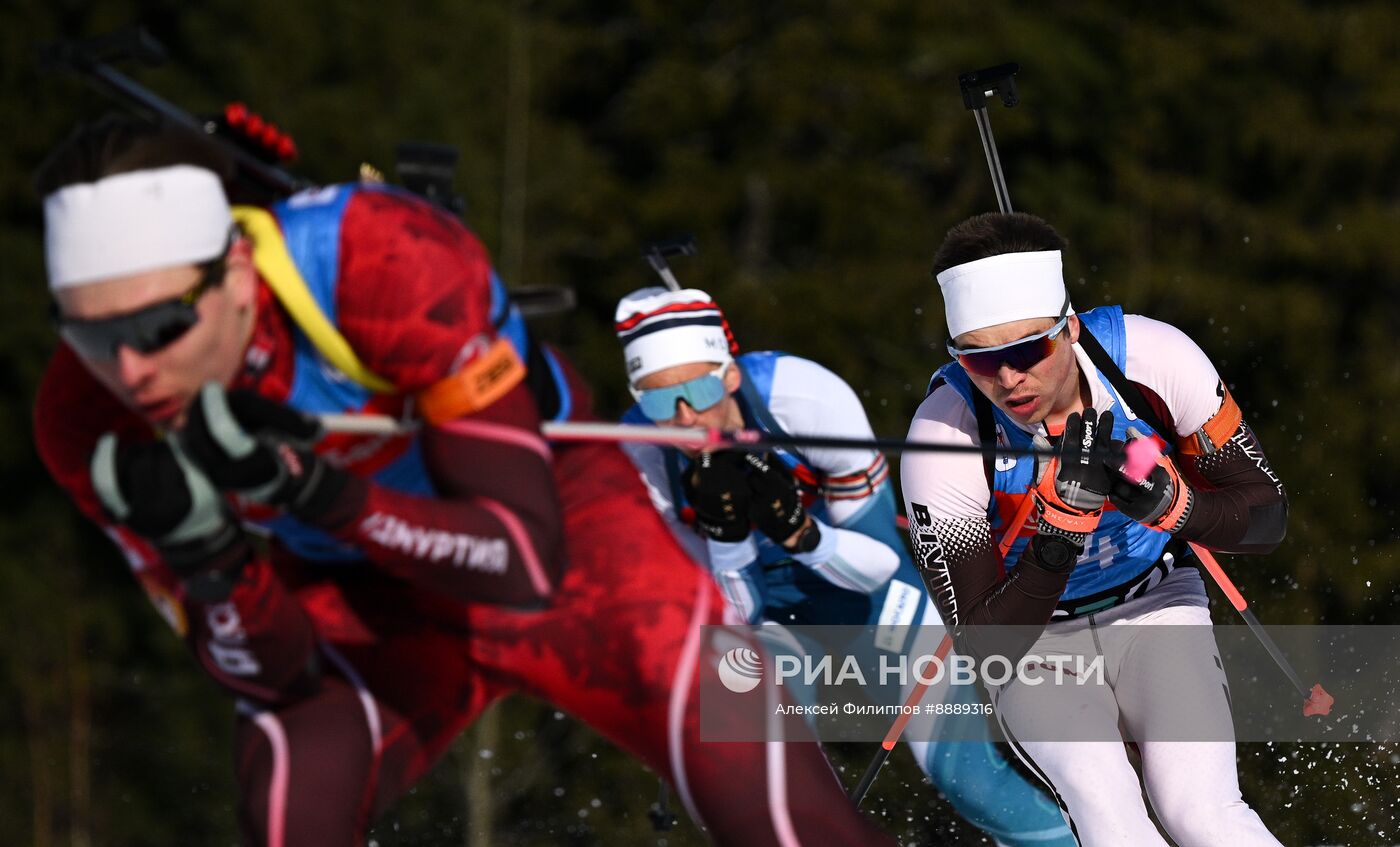 Биатлон. Чемпионат России 2025. Мужчины. Гонка преследования