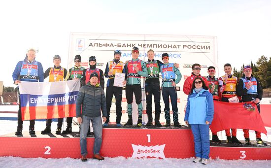 Биатлон. Чемпионат России 2025. Мужчины. Эстафета