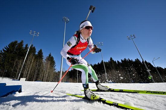 Биатлон. Чемпионат России 2025. Женщины. Эстафета