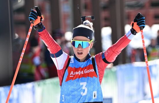 Биатлон. Чемпионат России 2025. Женщины. Эстафета