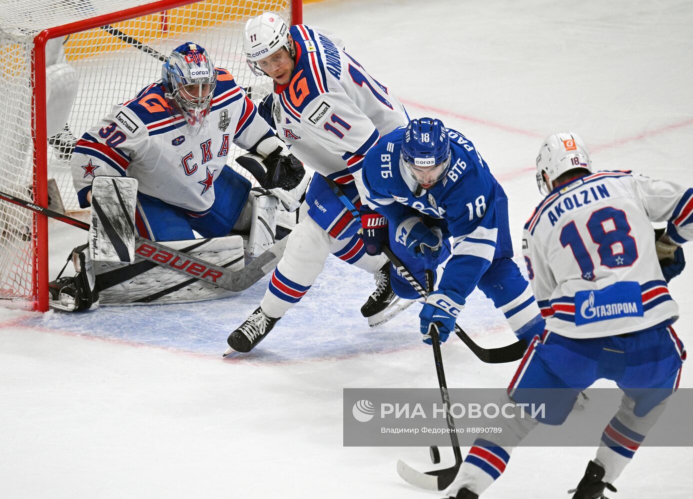 Хоккей. КХЛ. Матч "Динамо М" - СКА